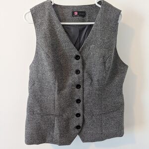 Women's XL vest Grey Tweed